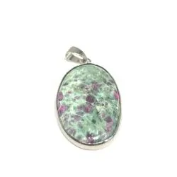 Pendentif en Rubis Zoïsite -6 | Pendentifs en Minéraux | Dans les yeux de Gaïa