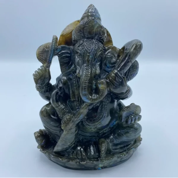 Ganesh en Labradorite | Sculptures, Statues, Figurines | Dans les yeux de Gaïa