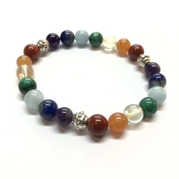 Bracelet 7 chakras - 8mm, photo 1 | Dans les Yeux de Gaia