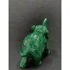 Eléphant en Malachite | Minéraux de collection | Dans les yeux de Gaïa