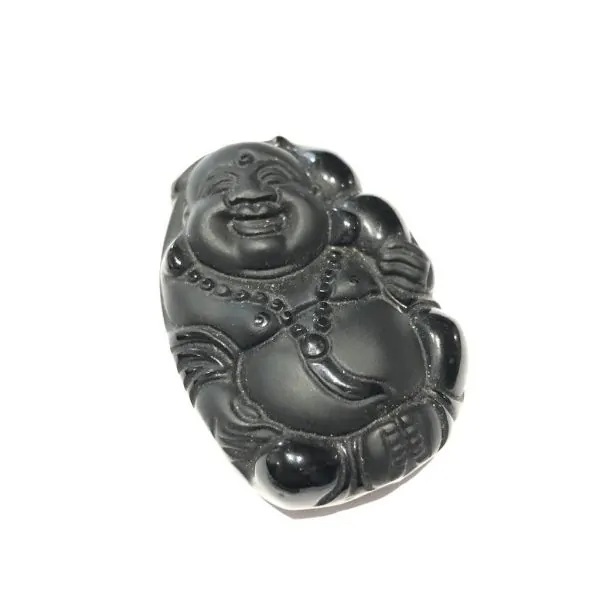 Pendentif en Obsidienne Noire -3| Pendentifs en Minéraux | Dans les yeux de Gaïa