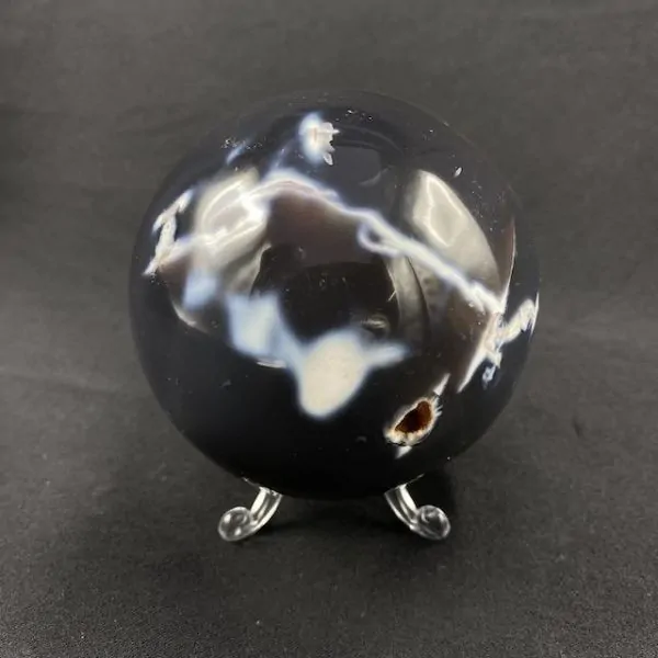 Sphère en Agate -3| Sphères, Oeufs, et Coeurs | Dans les yeux de Gaïa