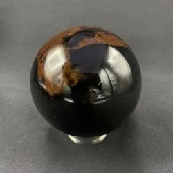 Sphère en Obsidienne Acajou