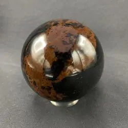 Sphère en Obsidienne Acajou | Sphères, Oeufs, et Coeurs | Dans les yeux de Gaïa