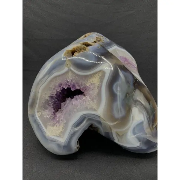 Calcédoine Améthysée | Minéraux de collection | Dans les yeux de Gaïa