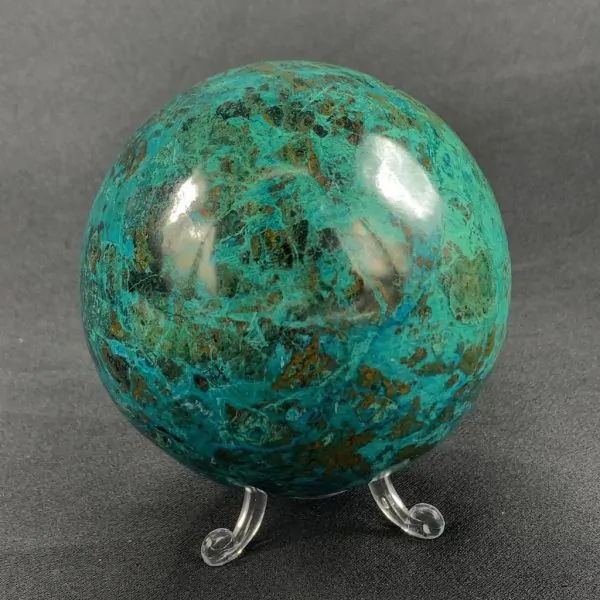Sphère en Chrysocolle -9| Sphères, Oeufs, et Coeurs | Dans les yeux de Gaïa