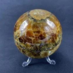 Sphère Jaspe Caramel -13| Sphères, Oeufs, et Coeurs | Dans les yeux de Gaïa