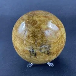 Sphère Jaspe Caramel -12| Sphères, Oeufs, et Coeurs | Dans les yeux de Gaïa