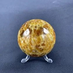 Sphère Jaspe Caramel -8| Sphères, Oeufs, et Coeurs | Dans les yeux de Gaïa
