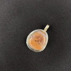 Pendentif Agate de feu en...