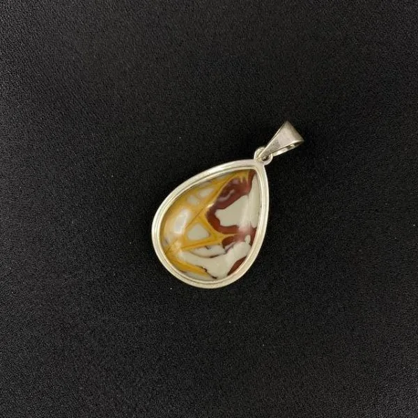 Pendentif Mokaïte en Argent 925 - Photo 1 | Dans les Yeux de Gaia