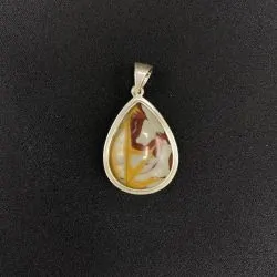 Pendentif Mokaïte en Argent 925 - Photo 2 | Dans les Yeux de Gaia