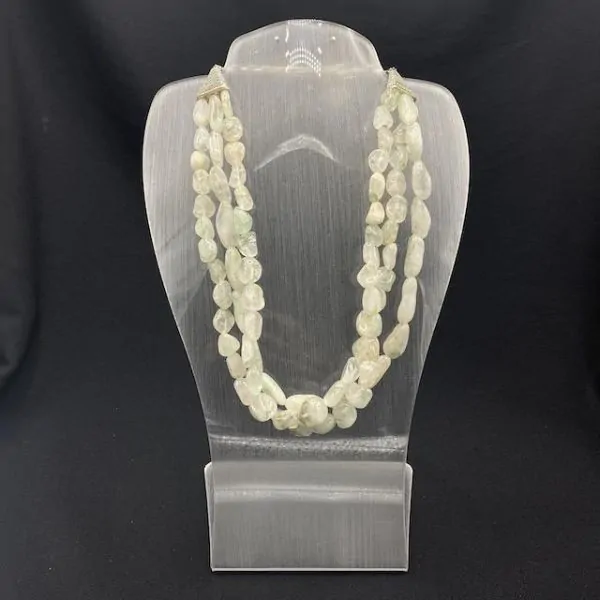 Collier en Quartz Vert de Birmanie - Minéraux | Dans les yeux de Gaïa
