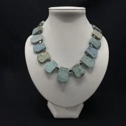 Collier en Amazonite brut | Colliers en Minéraux | Dans les yeux de Gaïa