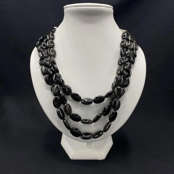 Collier en Obsidienne | Colliers en Minéraux | Dans les yeux de Gaïa