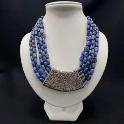 Collier en Dumortiérite | Colliers en Minéraux | Dans les yeux de Gaïa