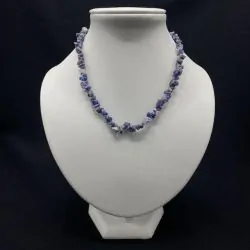 Collier Chips en Sodalite | Colliers en Minéraux | Dans les yeux de Gaïa