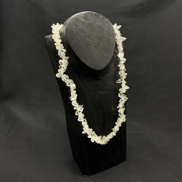 Collier Chips en Cristal de Roche | Colliers en Minéraux | Dans les yeux de Gaïa