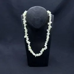 Collier Chips en Jade | Colliers en Minéraux | Dans les yeux de Gaïa