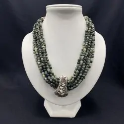 Collier en Agate Grise | Colliers en Minéraux | Dans les yeux de Gaïa