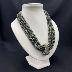 Collier en Agate Grise