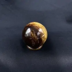 Sphère Jaspe Caramel -7| Sphères, Oeufs, et Coeurs | Dans les yeux de Gaïa