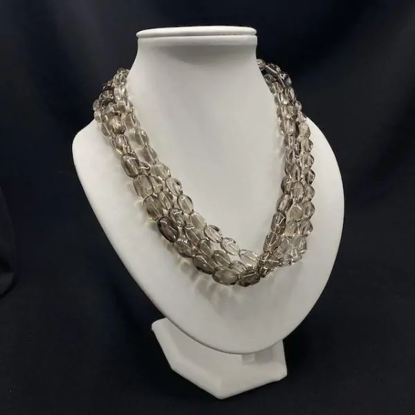 Collier en Quartz Fumé -1 | Colliers en Minéraux | Dans les yeux de Gaïa