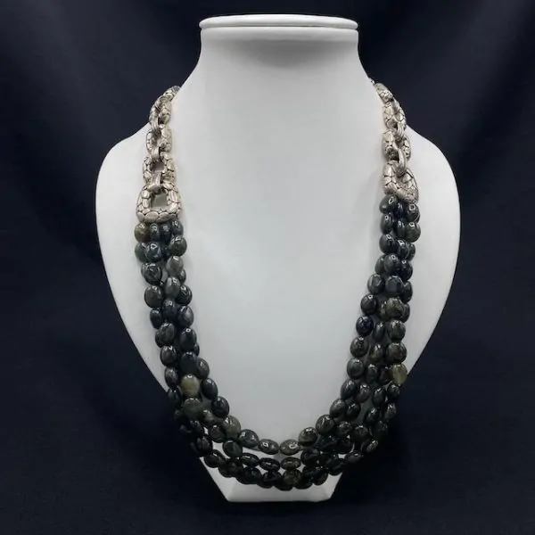 Collier en Jaspe Vert | Colliers en Minéraux | Dans les yeux de Gaïa
