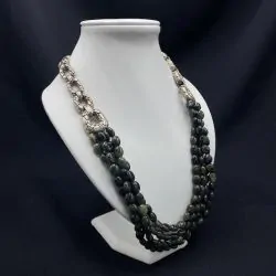 Collier en Jaspe Vert