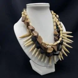 Collier Ebène et Bois