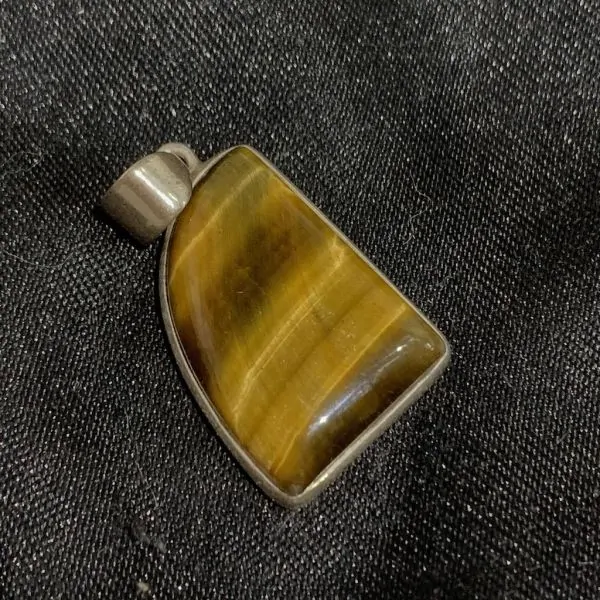 Pendentif Oeil de Tigre 1 | Minéraux | Dans les yeux de Gaïa