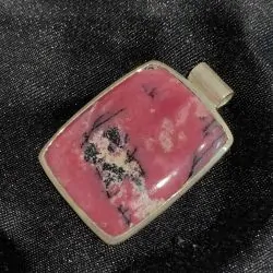 Pendentif Rhodonite en...