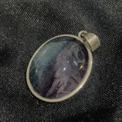 Pendentif en Fluorite serti...