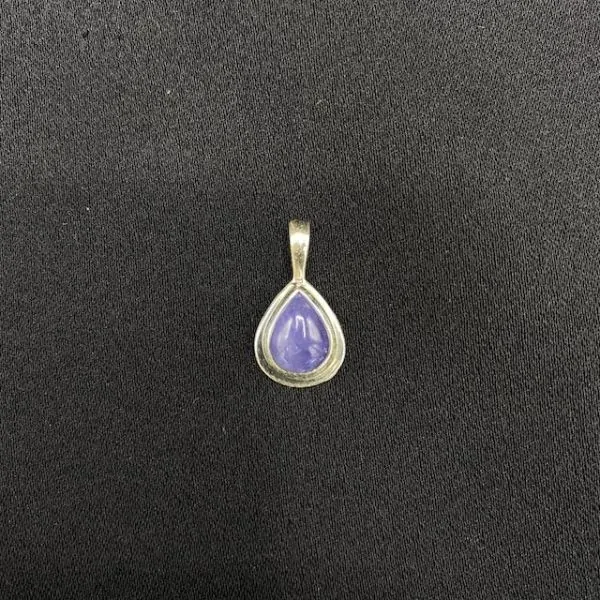 Pendentif en Tanzanite serti en Argent Massif - Photo 1 | Dans les Yeux de Gaia