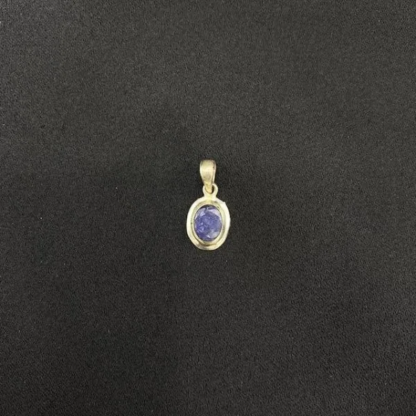 Pendentif en Tanzanite serti en Argent Massif -3 | Dans les yeux de Gaïa