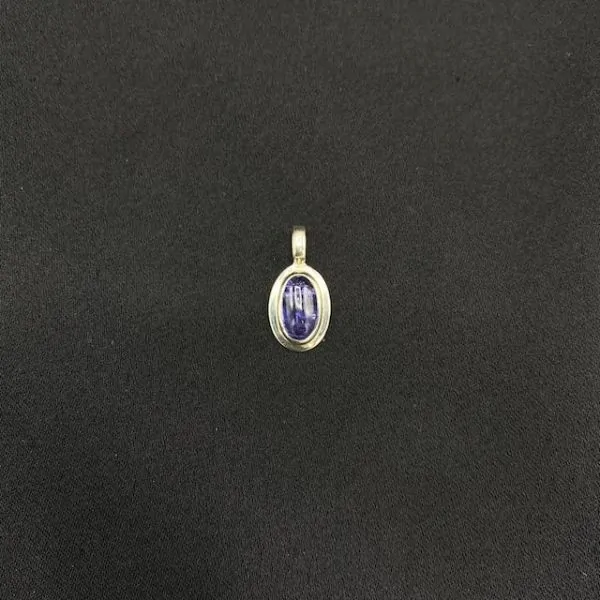 Pendentif en Tanzanite serti en Argent Massif -2 | Dans les yeux de Gaïa