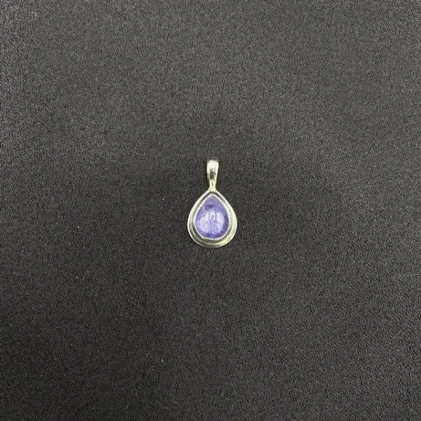 Pendentif en Tanzanite serti en Argent Massif -1 | Dans les yeux de Gaïa