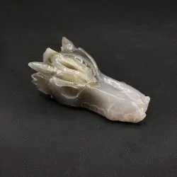 Tête de Dragon en Agate TD365