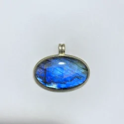 Pendentif Labradorite serti en Argent 925 -9 | Dans les yeux de Gaïa
