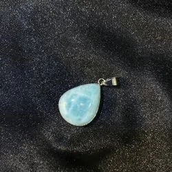 Pendentif Larimar en Métal...