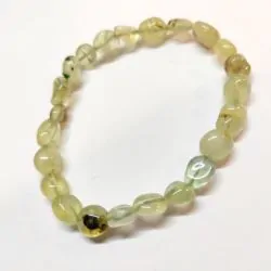 Bracelet en Prehnite perles...