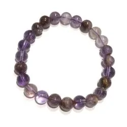 Bracelet Auralite perles rondes 8mm | Dans les yeux de Gaïa