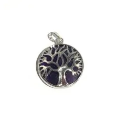 Pendentif Arbre de Vie Améthyste -2 | Minéraux | Dans les yeux de Gaïa