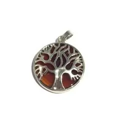 Pendentif Arbre de Vie Cornaline - Minéraux | Dans les yeux de Gaïa