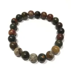 Bracelet Jaspe Polychrome 8mm | Bracelets en Pierres | Dans les yeux de Gaïa