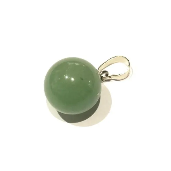Pendentif boule en Aventurine | Pendentifs en Minéraux | Dans les yeux de Gaïa