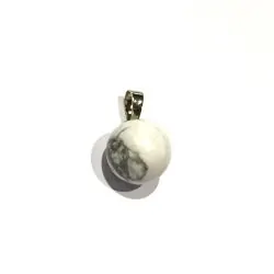 Pendentif boule en Howlite