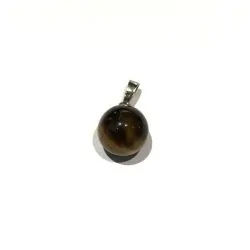 Pendentif boule en Oeil de Tigre