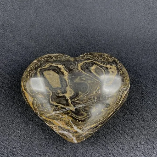 Coeur en Stromatolite -3| Sphères, Oeufs, et Coeurs | Dans les yeux de Gaïa