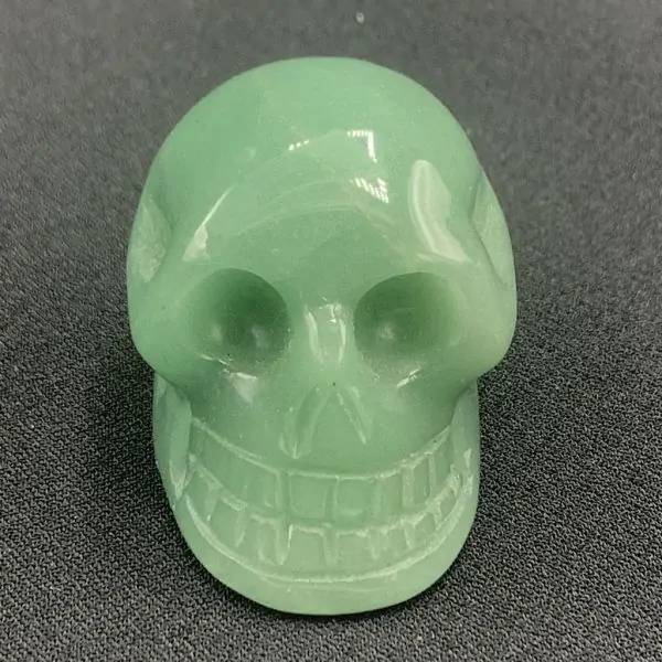 Petit crâne en Aventurine | Dans les Yeux de Gaia